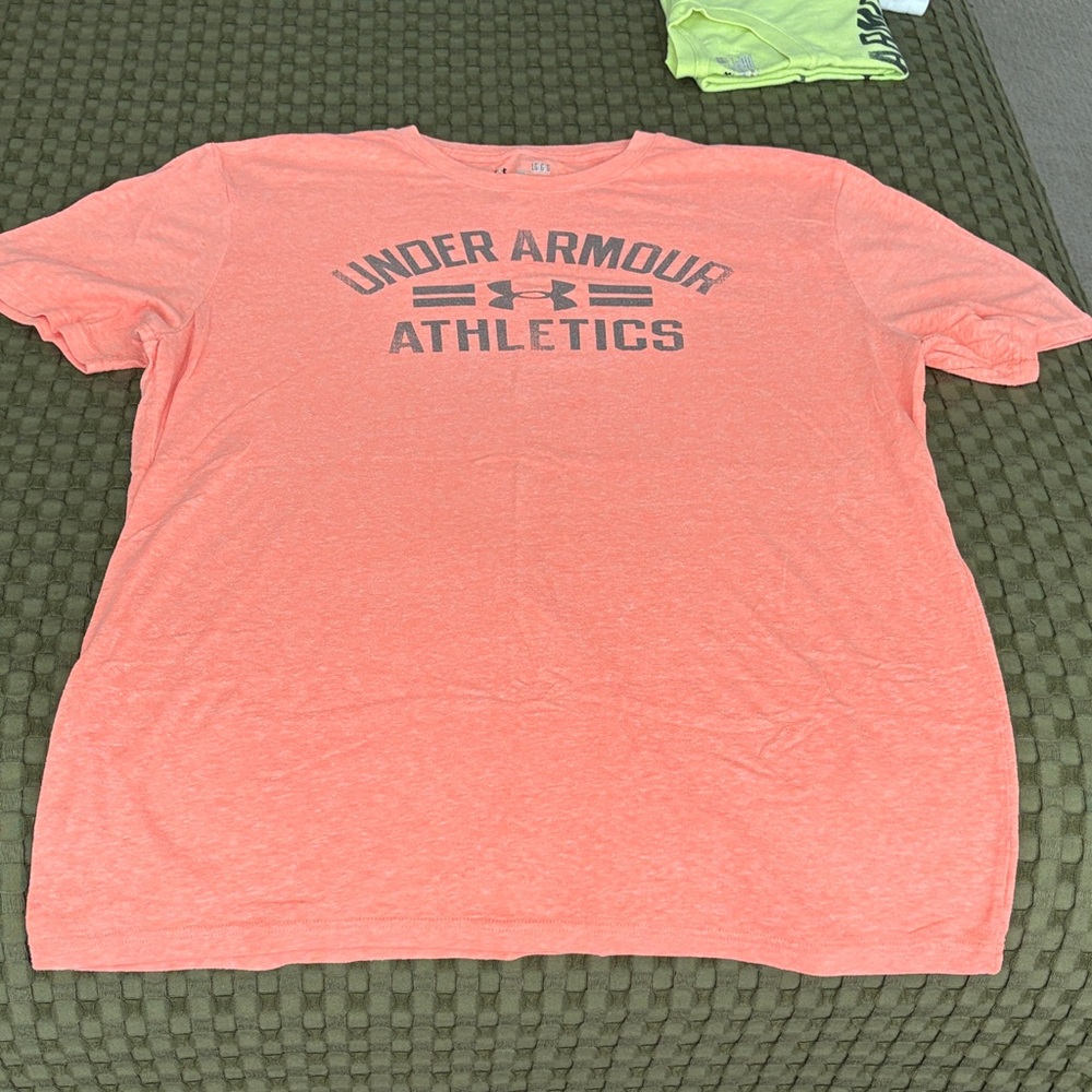 Under Armour Men's Orange Athletics Tee